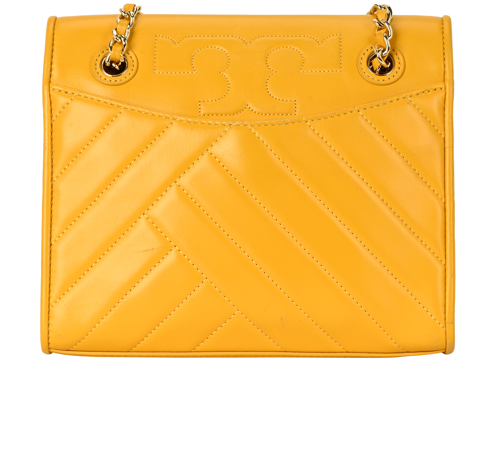 Alexa Convertible Shoulder Bag, &pound;110, Handbags, Yellow, Leather, Back view